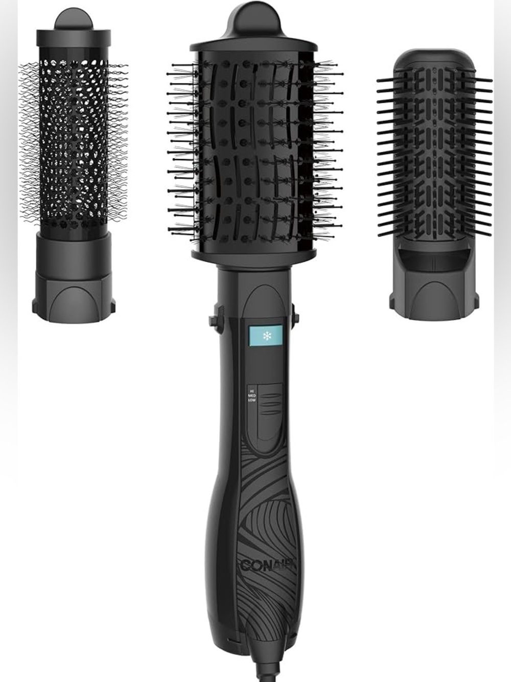 New Conair Curl Collective 3 in 1 Blowout Kit 3 Interchangeable Brush Attachment - Picture 1 of 11
